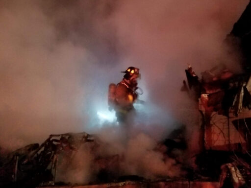 Firefighter in Smoke
