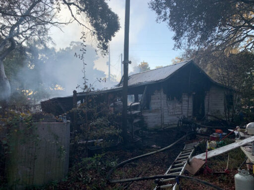 House Damaged from Structure Fire