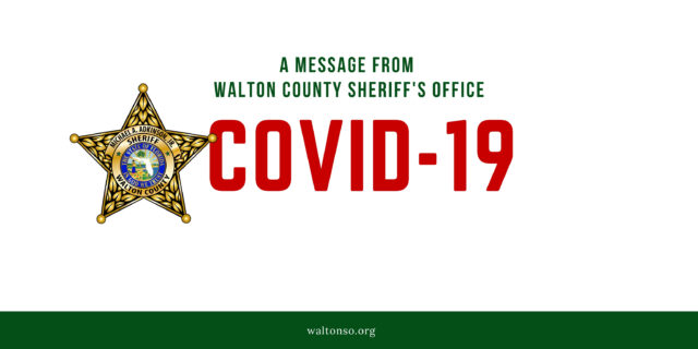 COVID-19 graphic with Sheriff Star logo