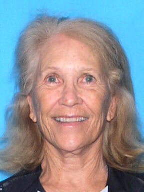 Photo of Ruth Kirst described as a white female with long gray hair, blue eyes, 5’4 tall and weighs approximately 160 pounds. 