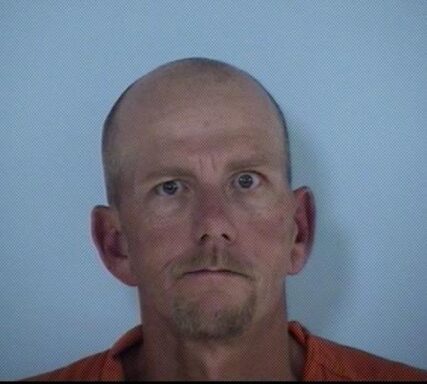 mug shot of a bald white male with goatee