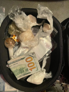 Drugs and cash located during traffic stop and arrest of Michael Bratton.