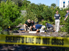 INVESTIGATORS, MEDICAL EXAMINERS COMPLETE AREA SEARCH OF SKELETAL REMAINS IN MIRAMAR BEACH