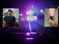 FIFTY MILE PURSUIT ENDS IN THE ARREST OF TENNESSEE MAN WEARING ANKLE MONITOR IN STOLEN U-HAUL