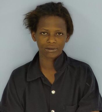 Mug shot of Destiny Butler, a black female in a navy blue jumpsuit.