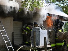 FIRE QUICKLY CONTAINED AT GASKIN HOME BY WALTON COUNTY FIRE RESCUE CREWS