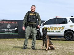 WALTON COUNTY SHERIFF’S OFFICE NEWEST K-9 “ATLAS” ASSISTS IN METH ARREST IN DEFUNIAK SPRINGS