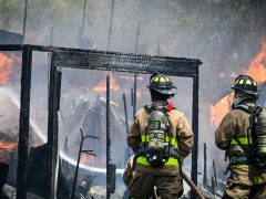 WALTON COUNTY FIRE RESCUE FIREFIGHTERS KNOCK DOWN RESIDENTIAL FIRE IN BRUCE