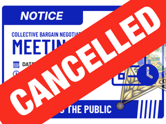 PUBLIC MEETING CANCELED – OCTOBER 7, 2026